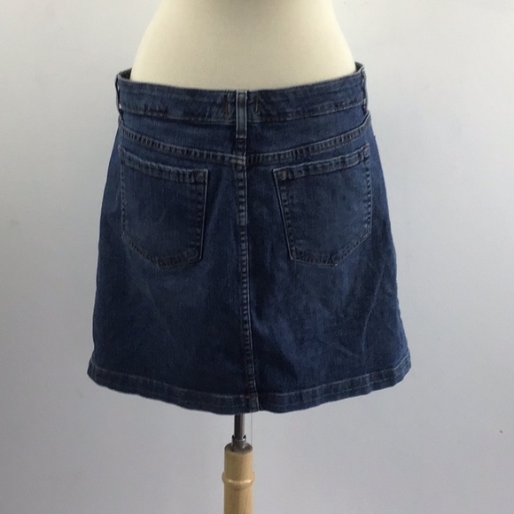 GH Bass & Co Denim/Jean 5 pocket Mini Skirt. Size 12 - Picture 2 of 4